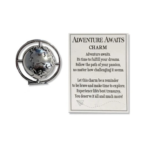 Adventure Awaits Charm and Message Card
