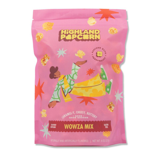 Wowza Popcorn Mix in a 2 ounce bag