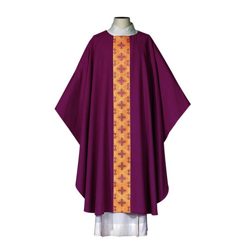 Chasuble Canterbury in Lightweight Wool Blend Purple