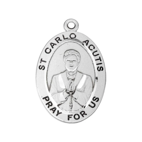 Small Sterling St. Carlo Acutis Necklace