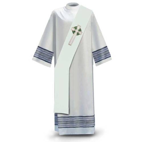 347 Celtic Cross Deacon Stole
