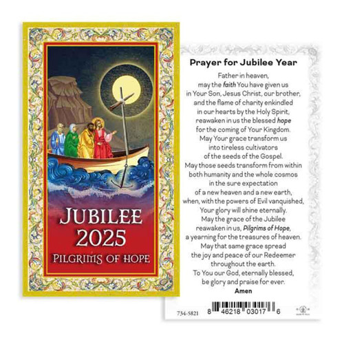 Paper Prayer for Jubilee 2025 Holy Card