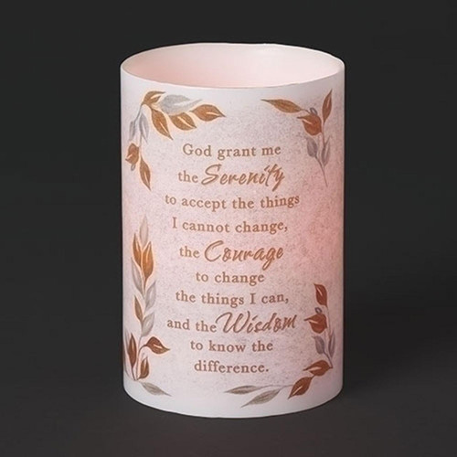Serenity Prayer LED Candle