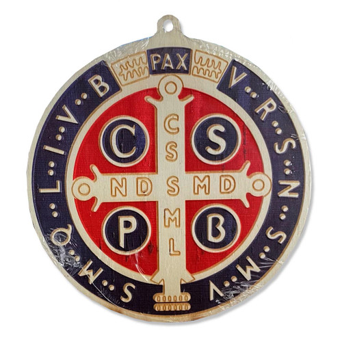 Back of the St. Benedict Wood Jubilee Medallion