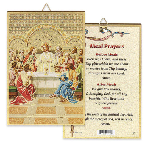 4x6 Last Supper Meal Prayer Plaque