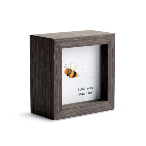 Side view of the DEMDACO Find Your Sunshine Plaque