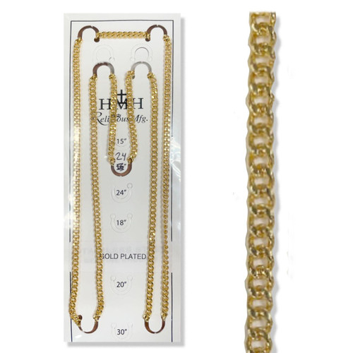 HMH 24IN Gold Plated Endless Chain
