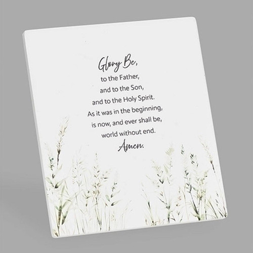 Glory Be Ceramic Plaque designed for hanging on wall or tabletop display