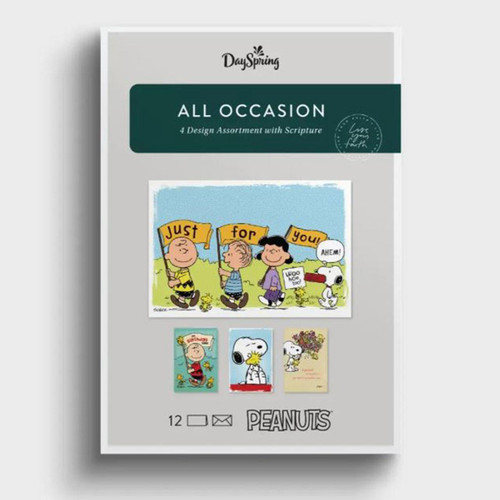 Boxed Peanuts Greeting Cards with 12 cards/12 envelopes
