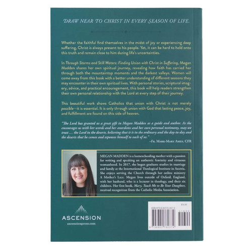Back Cover of Through Storms and Still Waters by M. Madden
