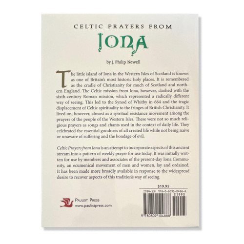 Back Cover of the Celtic Prayers from Iona
