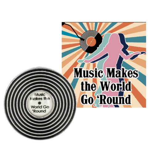 LP Music Makes the World Go Round Charm