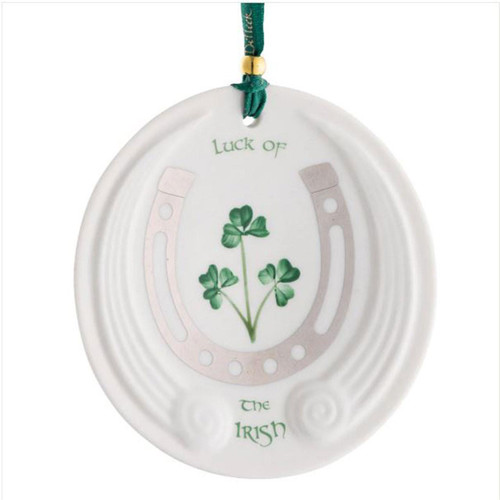 Belleek Luck of the Irish Ornament