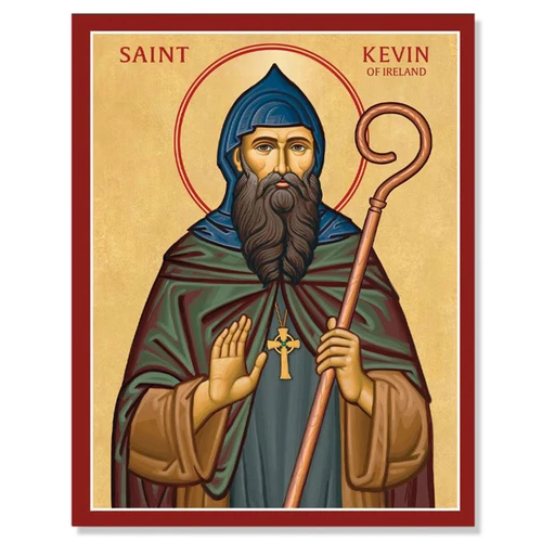 4.5x6 St. Kevin Icon