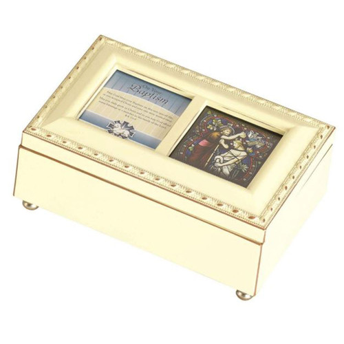 Petite Ivory Adult Baptism Music Box