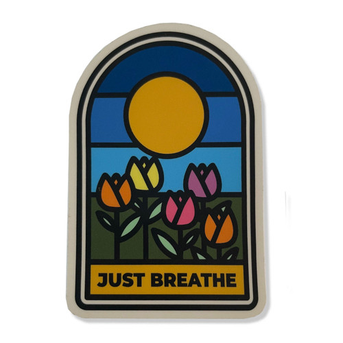 Just Breathe Vinyl Sticker
