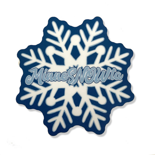 Minnesnowta Snowflake Vinyl Sticker