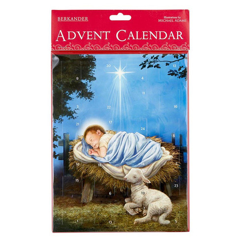 Baby Jesus & Lamb Advent Calendar shown in the package