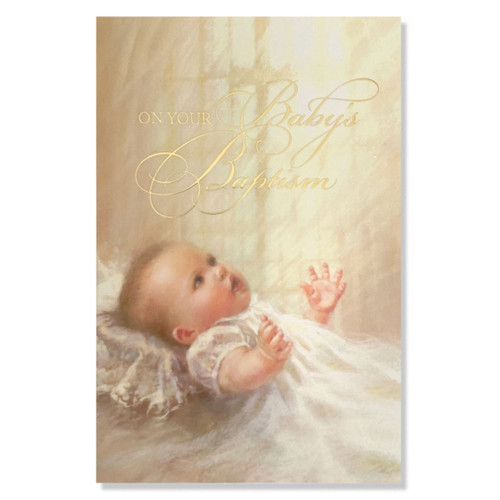 P1506 Baby Girl Baptism Card