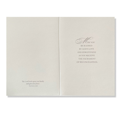 Inside for the Girl First Reconciliation Card