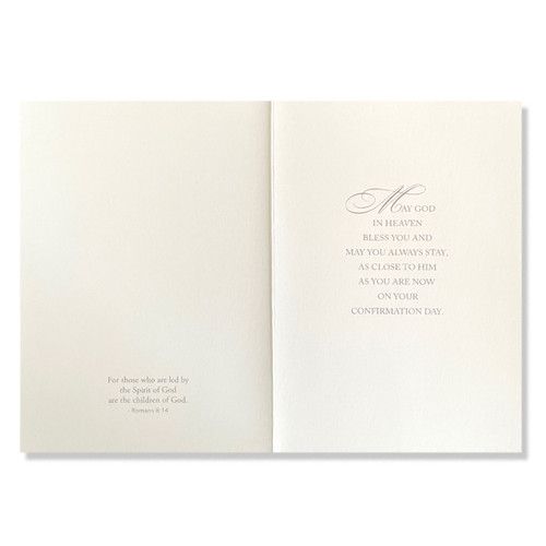 Inside the On Your Confirmation Day Card