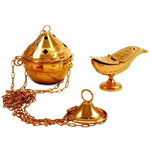 CS Art 802 Censer & Boat with Chain