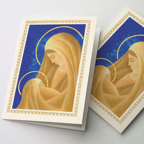 Boxed Set of Madonna & Christ Child Christmas Cards