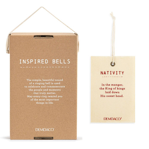 Packaging for the DEMDACO Inspired Holiday Nativity Bell