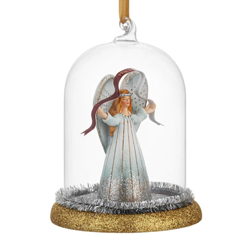Side view of the Cloche Peace & Love Guardian Angel