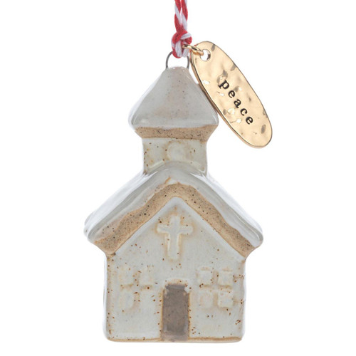 DEMDACO Ceramic Peace Ornament