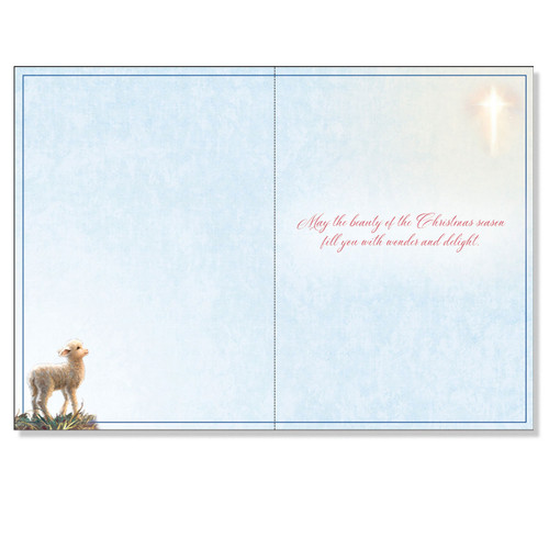 Inside the CU736 Holy Family Christmas Card Set