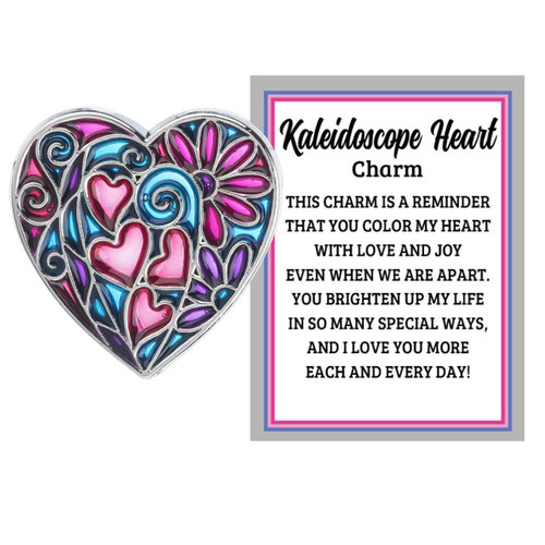 Kaleidoscope Heart Charm