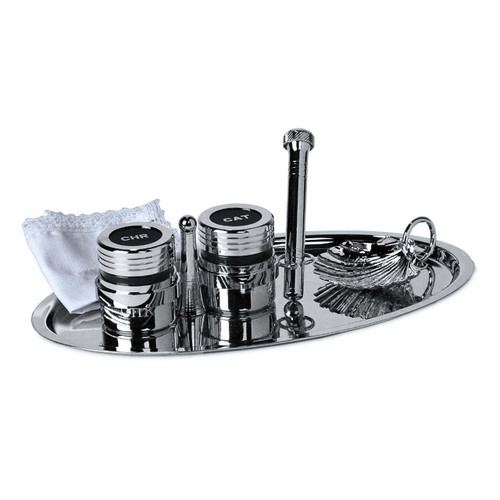 K715N  Baptismal Set in Nickel Plate