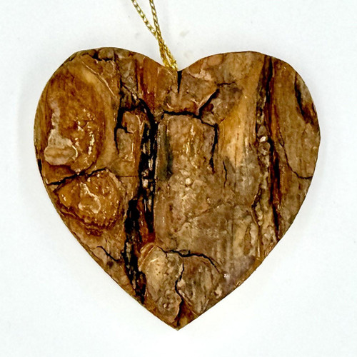 Bark Heart Ornament