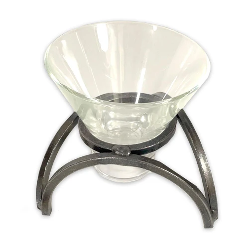 Single Danish Iron Candle Holder