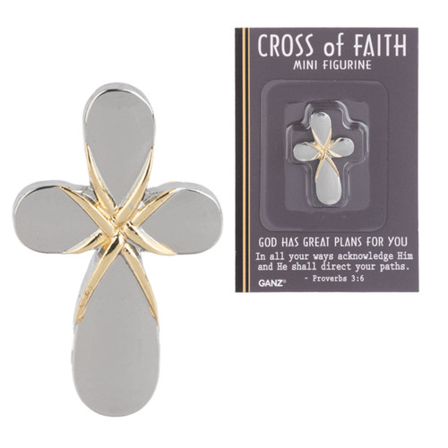Mini God Has Plans Cross Charm