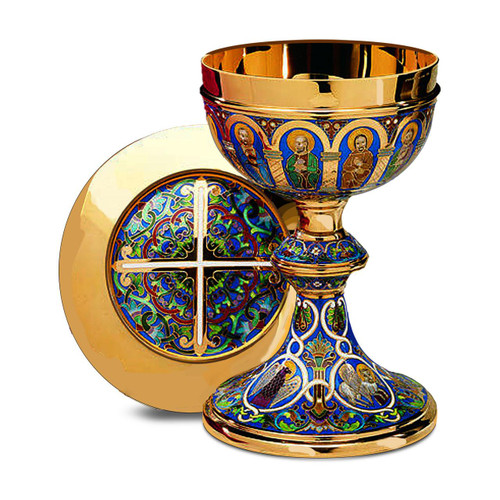 2312 Romanesque Chalice & Paten from Molina