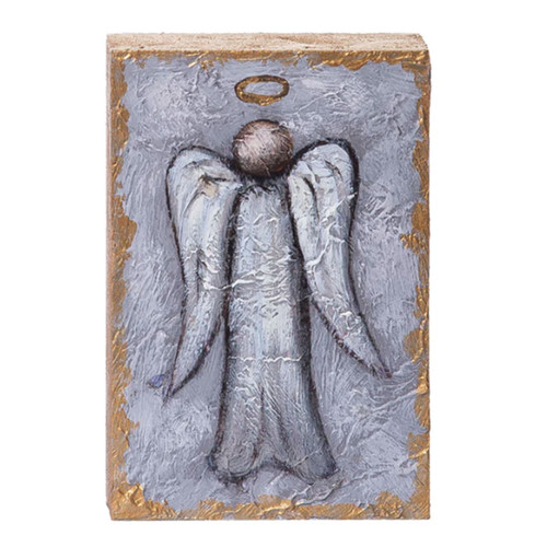MDF Block Angel Plaque