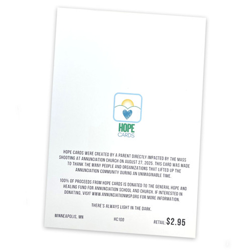 Back of the Single Hope Card Look for the Helpers