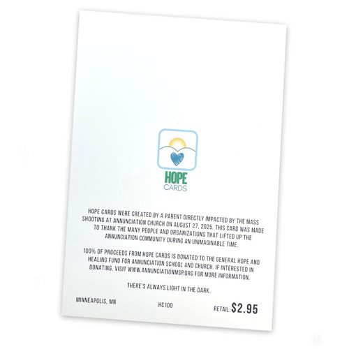 Back of the Single Hope Card When You Pray