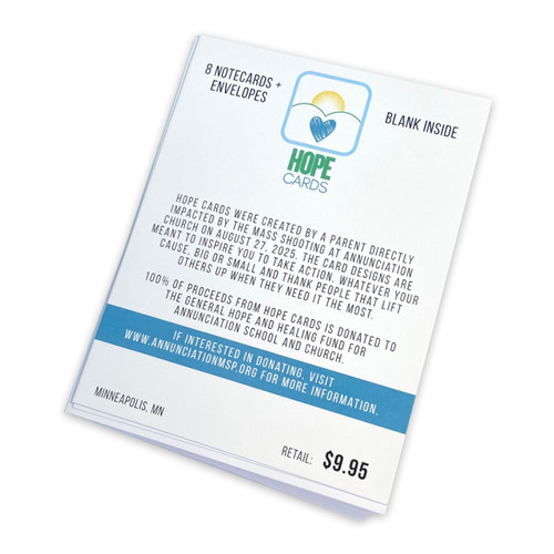 Back of the cards in the Pack of 8 When You Pray