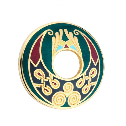 Round Spiral Knot Celtic Brooch