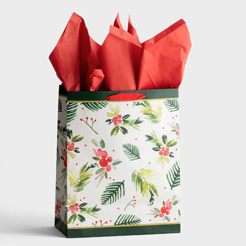 Reverse side of the Large Be Still Christmas Gift Bag