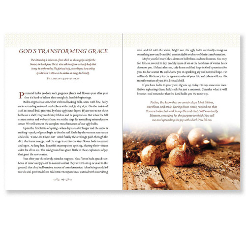 Inside page example for Devotions from the Garden