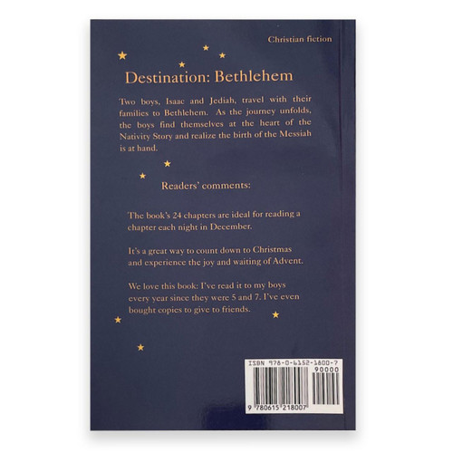 Back cover of Destination: Bethlehem Family Advent Book
