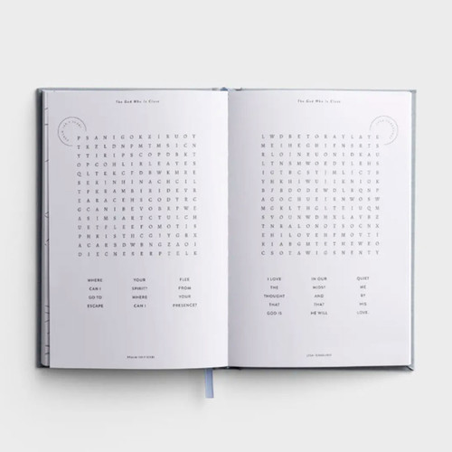 Wordsearch page example inside The Wordsearch Book: Presence