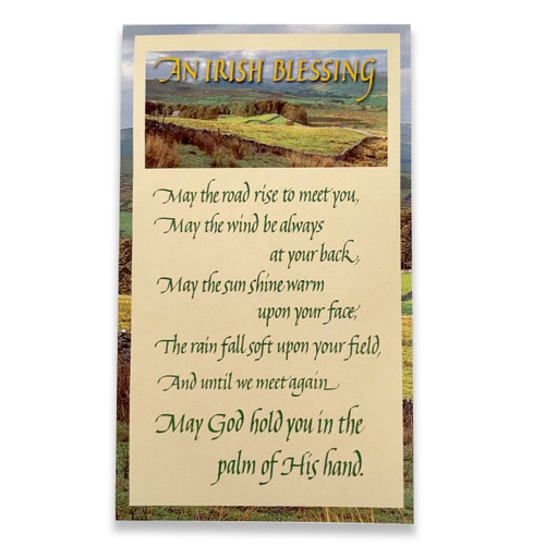 Irish Blessing Prayer Card