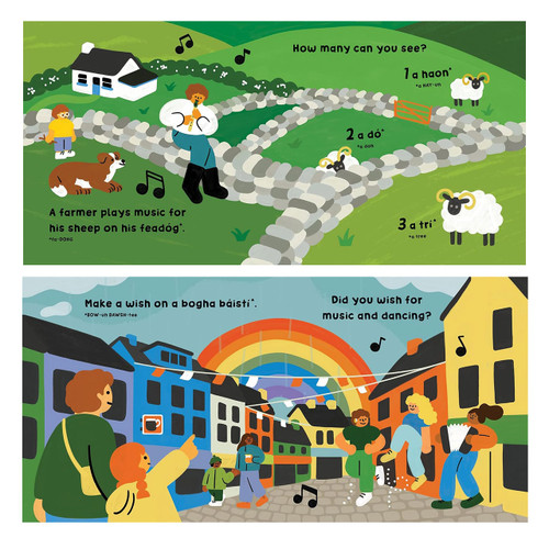 Inside pages of Our World: Ireland Board Book