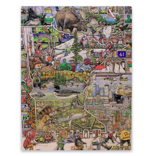 Detail of the Minnesota: Land of 10,000 Treasures Puzzle