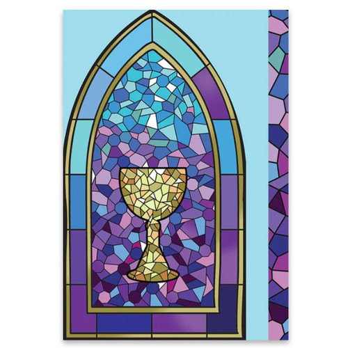 Stained Glass First Communion Card
